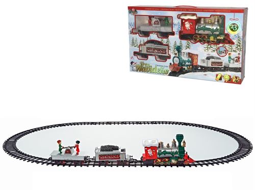 168821 COMBOIO NATAL 23PÇS LUZ E SOM 67X40X14CM
