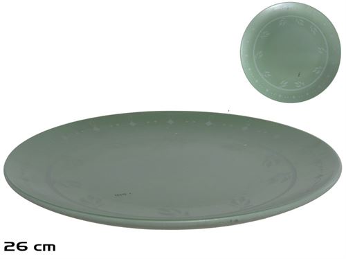 170091 PRATO RASO 26 CM ELEGÂNCIA DE NATAL