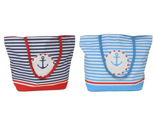 202792 SACO PRAIA SEAMAN 50,5X39CM AZUL/ROJO SURTIDOS