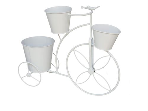216188 CACHEPÔ BICICLETA BALDE BRANCO 55X21X46CM