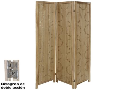 218120 BIOMBO 120X2X70CM ARES NATURAL