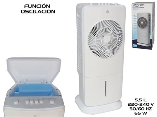 220604 VENTILADOR TORRE 65W 5,5L 26X25,5X59,3CM BLANCO