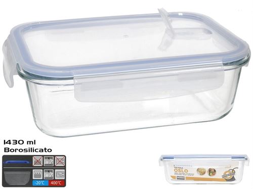224671 CAIXA DE ALMOÇO OSLO VÁLVULA 1430ML RETANGULAR