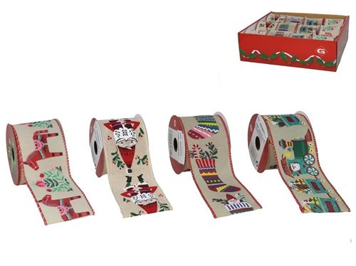 254418 FITA NATAL SORTIDA  6,3X2,7CM 4SORT