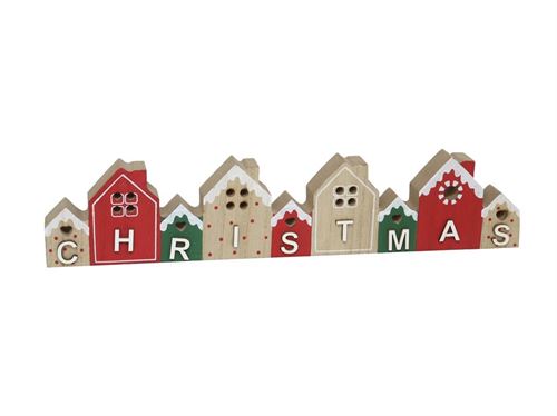 269818 CASA MADEIRA XMAS 30X2,5X6,5CM