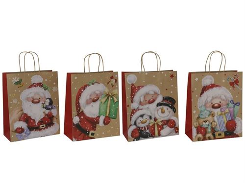 276038 SACO NATAL PAI NATAL 26X12X32CM4SORTIDOS