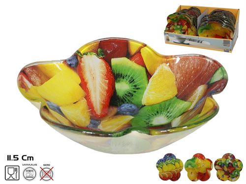 278889 TAÇA DE VIDRO 11,5X11,5CM 3 SORTIDO