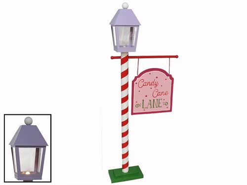 285047 LÂMPADA DE RUA LED COM SINALIZAÇÃO 56X20X148 CM