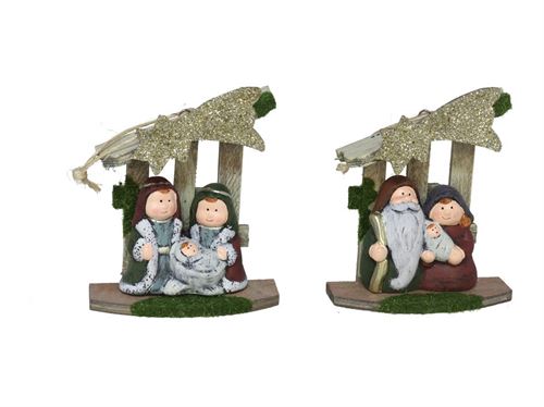 290959 PRESEPIO NATAL  10,5X5X13CM 2STD