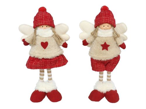293882 ANJO DE PÉ HAZEL 17X8X31CM VERMELHO