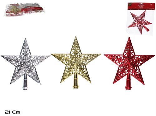 305943 PONTA ESTRELA NATAL 20X21X2CM