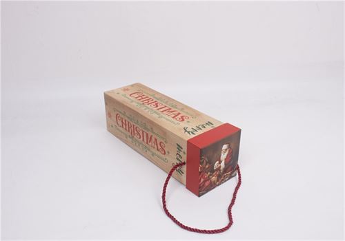 316031 CAIXA PARA GARRAFA NATAL 33,5CM
