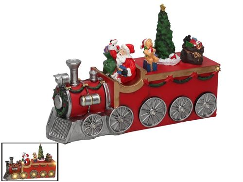 316932 CENA DE TREM DE PAPAI NOEL COM 9LEDS 23X8X15,5
