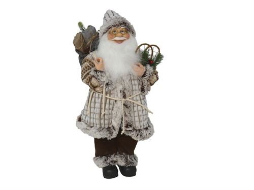 325934 PAI NATAL PÉ SANTA BRÁULIO 60 CM