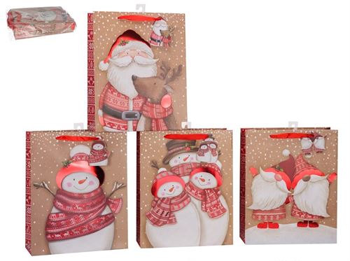 327518 SACO PAPEL NATAL 4SORT 26X32