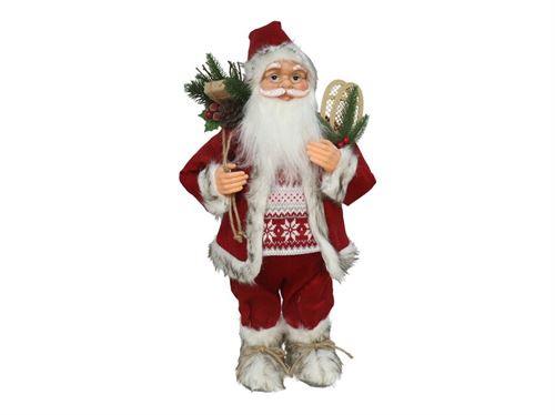 338453 PAI NATAL EM PÉ COM SACO E RAQUETES 60 CM