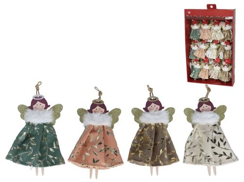 341828 PINGENTE ANJO DE NATAL 4 SURT 15 CM