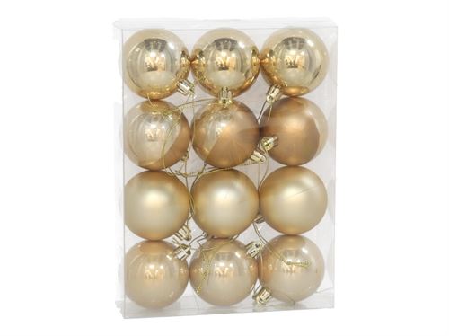 354606 BOLA OURO BRILHANTE 6CM