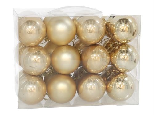 354613 BOLA NATAL OURO 6CM 24PÇS