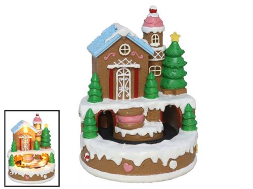 359724 GINGER HOUSE CENA MUSICA MOVIMENTO 21X25,5 CM