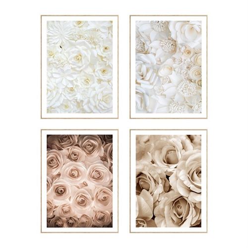 369754 QUADRO MOLDURA DECO 4 VARIEDADES 30X40X2,5 CM