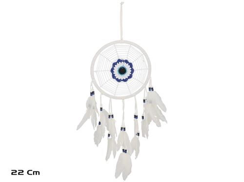 376448 CAÇADOR SONHOS TEIA DE ARANHA 22 CM BRANCO/AZUL