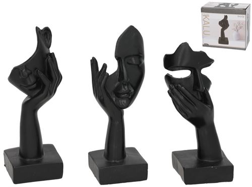 389219 KALU FIGURA 3 RESINA SORTIDA 7X5,5X15,5CM