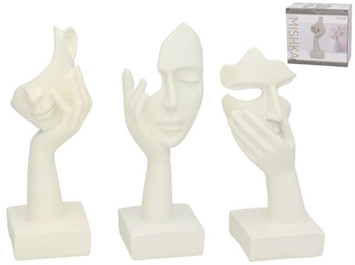 389226 MISHKA FIGURA 3 RESINA SORTIDA 5.50 X 6.00 X 16.50 CM