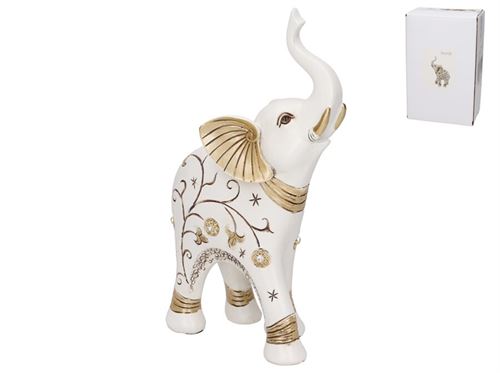 396057 ELEFANTE RESINA NARAYAN 13,5X7X22,5CM