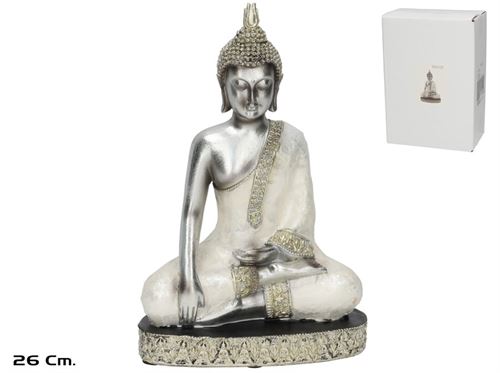 396293 FIGURA KALA BUDA 17X9X26 CM RESINA