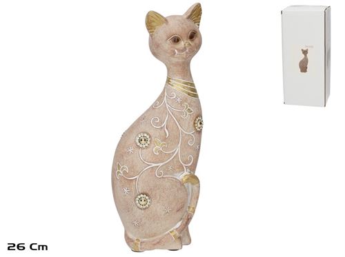 396507 GATO MARALA RESINA 10X7X26 CM
