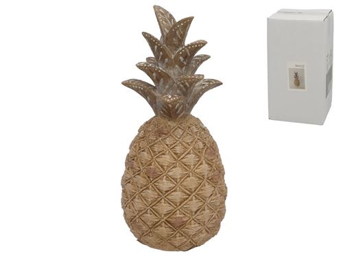 397917 FIGURA ANANAS DECO RAGA 10X10X22,5 CM RESINA