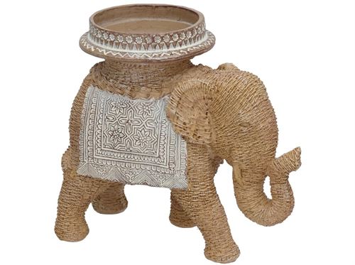 397931 FIGURA DE ELEFANTE SANSA 20,5X10X18,5 CM RESINA