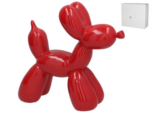 FIGURA DE CÃO KINARI DECO 30.5X11X27 CM RESINA