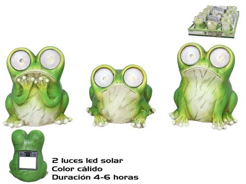 402123 SAPO SOLAR DECORADO 3STD 7,5X7,5X9,5CM