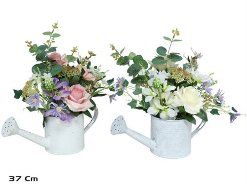 402727 ROSAS EM METAL VASO-37CM