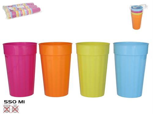 410234 COPO X4 C/MALLA 4STD 550ML