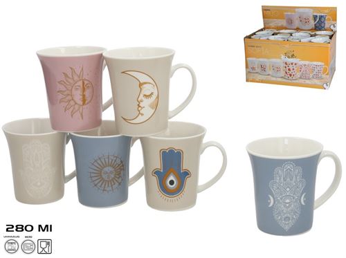 420127 CANECA CERAMICA MUNDOS 280ML