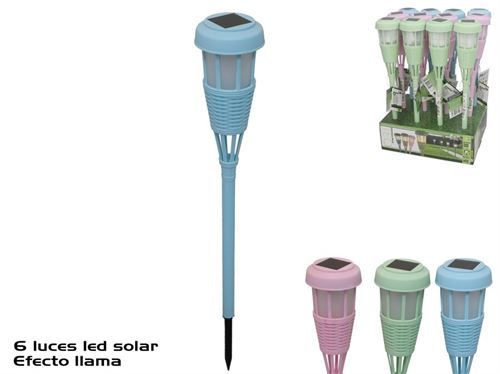423159 TOCHA SOLAR TEO 6LED 3COL SRT 7X42