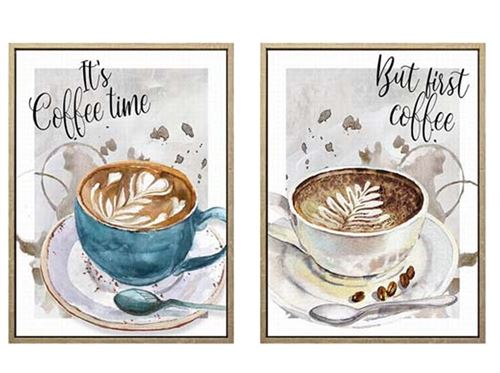 426549 QUADRO CAFÉ 2 SURT 30X40X2,5 CM