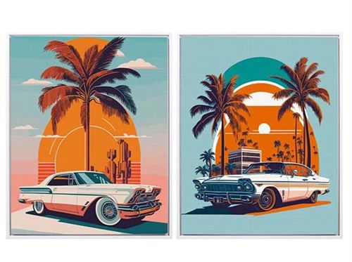 426754 QUADRO CARRO 2 SURT 40X50X2,5 CM