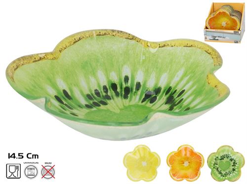 444253 TIGELA DE VIDRO FLOR DE VERÃO14,5CM