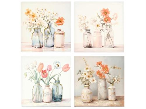 446387 PINTURA DE VASOS 40% PINTADOS À MÃO 4 SRT 40X40X1,8