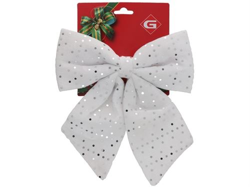 483887 LAÇO SEVYLL BRANCO PRATA 22X23CM