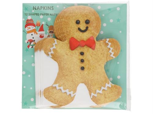 485508 GUARDANAPO NATAL 12PÇS BISCOITO