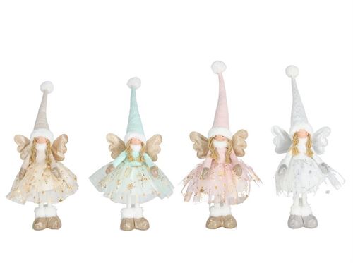 523989 ANJO DECORADO NORA 4 LED 22X16X50CM