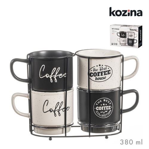 095866 SET CHAVENAS COM SUPORTE COFFEE 380ML