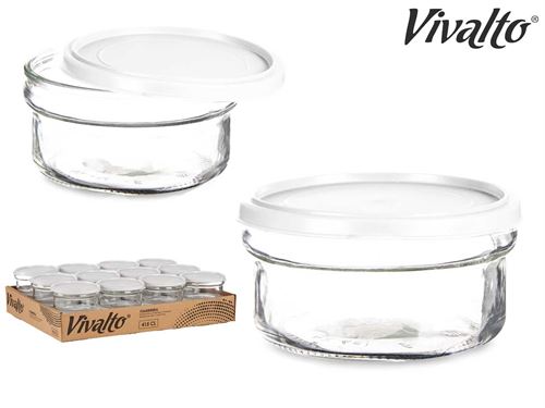 86670 CAIXA VIDRO REDONDA 415CL BRANCA