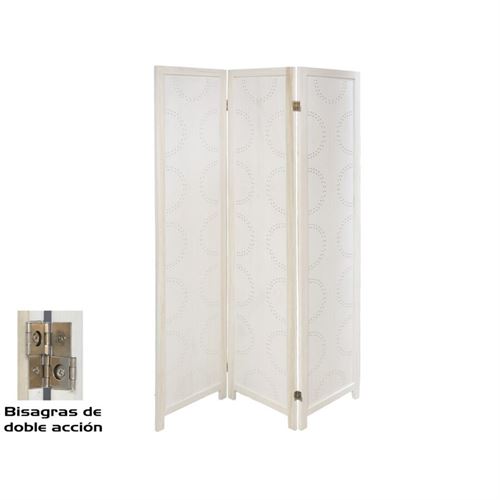 218311 BIOMBO 120X2X70CM ARES BRANCO