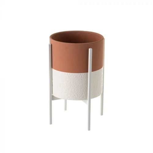 VASO CERAMICA MTL 14X14X20CM